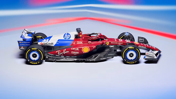 Firrari Miami 2025 F1 Season Livery