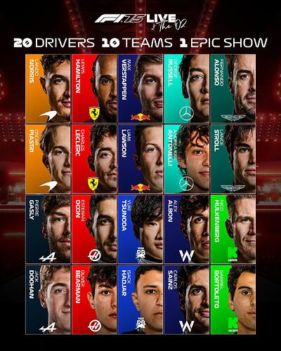 F1 2025 Drivers and Team